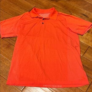 Men's LuLulemon Orange Polo Shirt